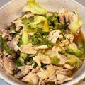hiro_san♪'s cooksnap of when they made とっても簡単★豚こま肉とレタスの炒め物.