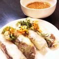豆だいふく子's cooksnap of when they made ライスペーパー使って☆おうちで生春巻き♪.