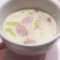 クックKLRAJE☆'s cooksnap of when they made 新じゃがと春キャベツの豆乳味噌スープ.