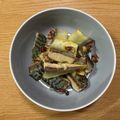 ぎょうざ好きうめりー's cooksnap of when they made 皮がパリパリ~塩さばにんにくソテー.