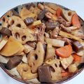 チココン's cooksnap of when they made 簡単⭐根菜(蓮根・筍・人参)と蒟蒻の煮物.