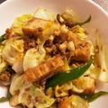 もんきちです's cooksnap of when they made 厚揚げとキャベツの甘味噌炒め.