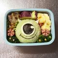 Chaaa_room's cooksnap of when they made 簡単！遠足キャラ弁☆サリー＆マイク.