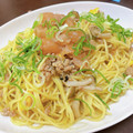 saaachan♡'s cooksnap of when they made 鶏そぼろとしめじの和風パスタ♡梅肉添え.
