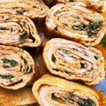 kurimanju's cooksnap of when they made 白だしで簡単♬大葉入り出汁巻き卵.