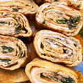 kurimanju's cooksnap of when they made 白だしで簡単♬大葉入り出汁巻き卵.