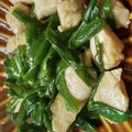 ☆ミルミル's cooksnap of when they made 葉玉ねぎとササミの炒め物（柚子胡椒味）.