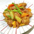〜みみ〜's cooksnap of when they made 鶏もも肉とジャガイモの黒酢甘辛あえ☆.