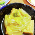 くみちょ～～'s cooksnap of when they made 白菜と厚揚げのトロトロ、くたくた煮物.