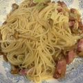didiko's cooksnap of when they made 株なめこスパゲッティ.