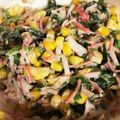 二児ママちー's cooksnap of when they made 手軽な【ほうれん草とツナのごまマヨサラダ.