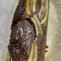 料理大好きボーイ's cooksnap of when they made 焼くまで5分！バナナショコラケーキ♪.