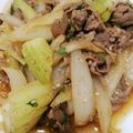 クックHBQ370☆'s cooksnap of when they made セロリ大量消費＊牛肉とセロリのピリ辛炒め.