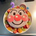 はちゃとたぁの母's cooksnap of when they made アンパンマン♡バースデーケーキ.