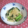 mmameco's cooksnap of when they made 小松菜と大根とちりめんじゃこの炒め物.