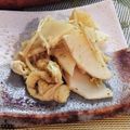 pajamamin's cooksnap of when they made 筍と油揚げとえのきの柚子胡椒和え.