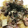 lala5's cooksnap of when they made しめじとベーコンのバター醤油スパ♡.