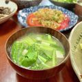Superlittleboo's cooksnap of when they made ダイエット美容に豆腐と小松菜の味噌汁♡.
