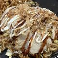 papikun's cooksnap of when they made ✨焼きそば入りお好み焼き✨.