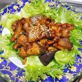 tonmyee's cooksnap of when they made なす､しめじ､豚ばらの味噌炒め.