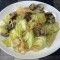 マタハチロウ's cooksnap of when they made あさりと春キャベツのパスタ.