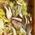 9ma9ma's cooksnap of when they made 春キャベツとベーコンのコンソメスープ.