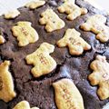 びたすけ's cooksnap of when they made どうぶつ型ビスケットのブラウニー☆.