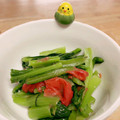 みっくママ's cooksnap of when they made 切って和えるだけ　小松菜の梅和え.