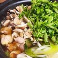 ケロヨン03's cooksnap of when they made 根までおいしい♪セリ鍋.