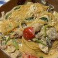 askaocean's cooksnap of when they made 豚肉とほうれん草のクリームパスタ.