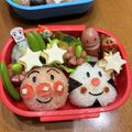 はなすび's cooksnap of when they made キャラ弁 アンパンマンとおむすびマン.