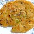 ひんべえ's cooksnap of when they made 大量消費にも！鮭フレークとネギのチヂミ.