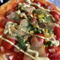 クック49L4Ho☆'s cooksnap of when they made 天ぷら衣の残りピザ.