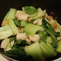 phnanzu's cooksnap of when they made チンゲン菜とシーフードMixのさっぱり炒.