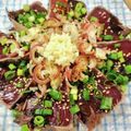 在宅勤務のおじさん's cooksnap of when they made 鰹タタキ のっけ盛り.