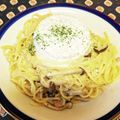 龍青空ママ's cooksnap of when they made たっぷりカマンベールのカルボナーラ♬.