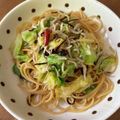 naomiwhite's cooksnap of when they made バター醤油香る塩昆布キャベツしらすパスタ.