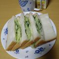 よちりん's cooksnap of when they made スライス胡瓜のサンドイッチ.