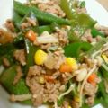 ちろ（＊´∀｀＊）'s cooksnap of when they made ピーマンとおくらの肉そぼろあん♡.