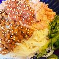 MizuhoBank's cooksnap of when they made 梅ツナ納豆そうめん.
