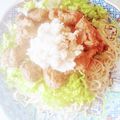 口福さん♪'s cooksnap of when they made 大葉たっぷり梅おろしと冷たいとり天うどん.