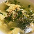 お塩と砂糖's cooksnap of when they made 豆苗シャキッ！玉子と豆苗の中華スープ♡.