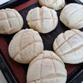 nyapple's cooksnap of when they made 卵なしde簡単〇サクふわメロンパン〇.