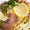 よしよしのキッチン☆'s cooksnap of when they made レモン香る☆ネギ塩焼きそば.