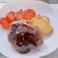 addysa's cooksnap of when they made 万能味ソースで！チーズinハンバーグ.
