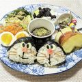 ゆけり３兄弟's cooksnap of when they made 簡単お弁当♡ドラえもんおにぎり♡キャラ弁.