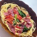 heartxx's cooksnap of when they made パスタ 生ハムとキャビアを添えて.
