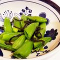 ❁ユリメッコ❁'s cooksnap of when they made レンジで簡単　スナップエンドウ塩昆布和え.