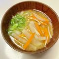 azbjbn's cooksnap of when they made 大根 人参 ねぎの味噌汁^^.