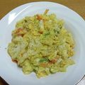 55才のおじさん's cooksnap of when they made 簡単副菜＊キャベツのふわたまコンソメ炒め.